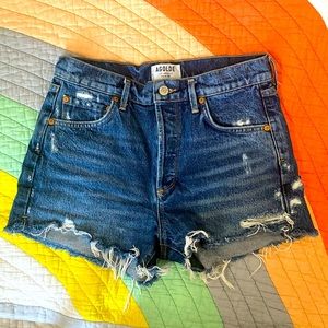 AGOLDE Denim High Rise Cuff Off Shorts Size 27